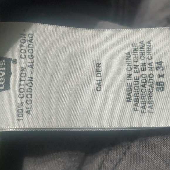 Levi's Calder Jeans Mens Size 36 Gray Grey CALDER 100% Cotton - Picture 14 of 15